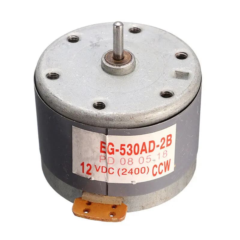 EG-530AD-2B DC Motor CCW motore elettrico registratore motore DC 12V 2400RPM CCW motore cabestan registratore a nastro registratore Audio motore mandrino