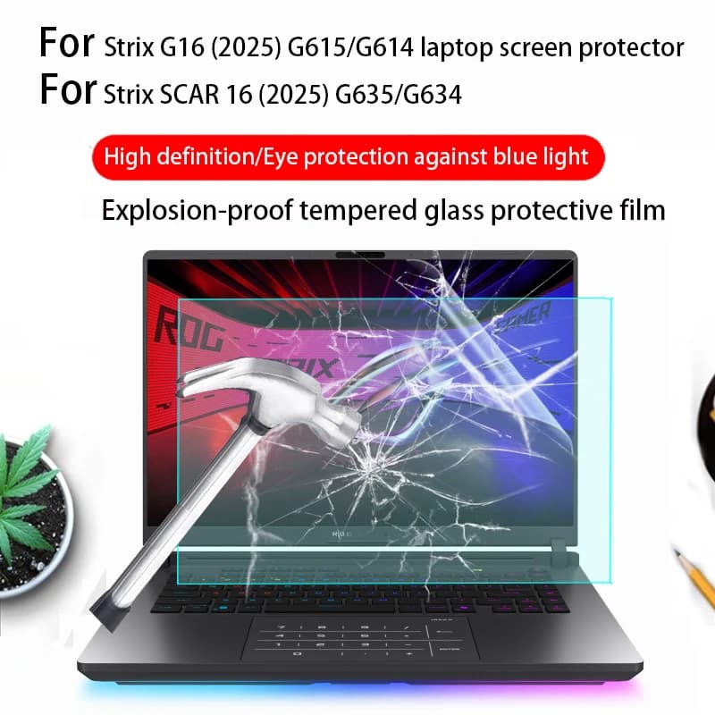 Per ROG Strix G16 2025 G615/G614 protezione dello schermo del computer Strix SCAR 16 pellicola della tastiera del computer portatile G635/G634 pellicola di protezione della privacy