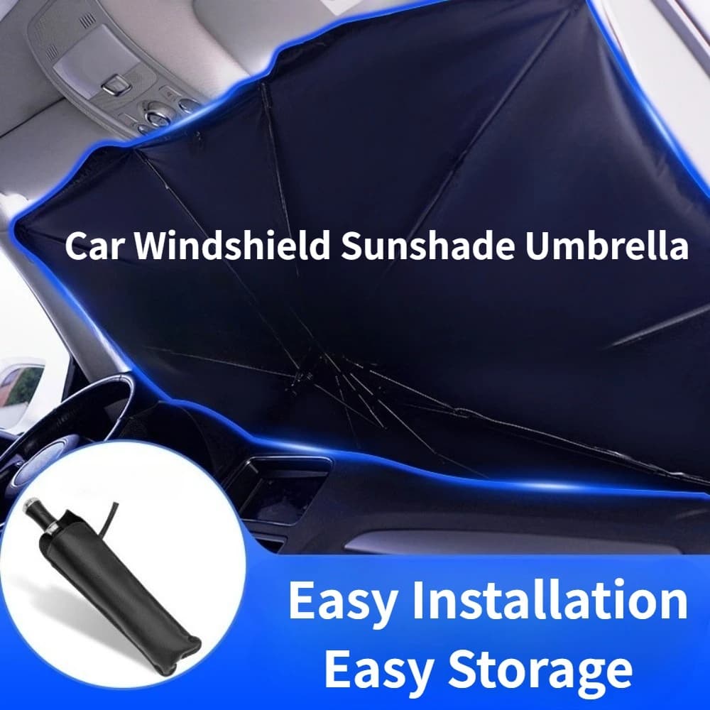 Parasole per Parabrezza Auto, Protezione Solare per Veicoli, Accessori Auto, Ombrello Parasole per Interni Auto