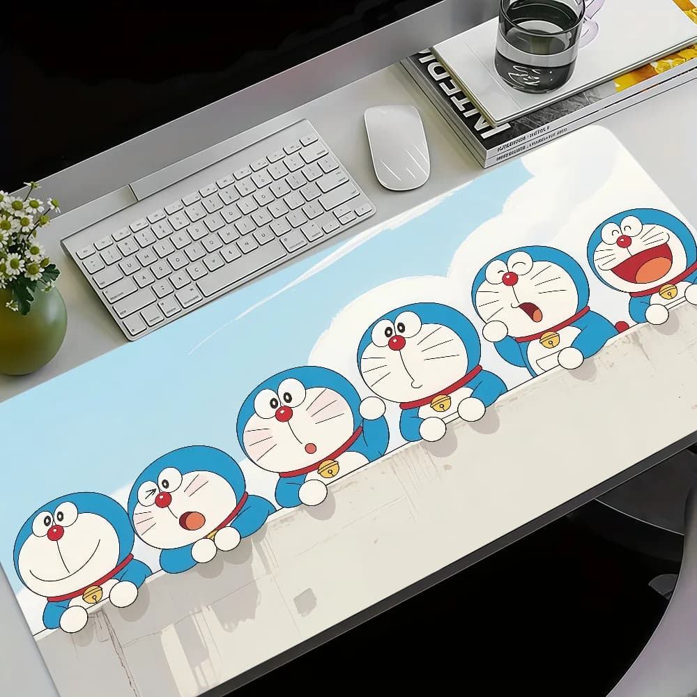 Tappetino per mouse Doraemon Movie Nobita Earth Symphon, antiscivolo, ispessito, grande, con bordo cucito, per gaming, ufficio e studenti