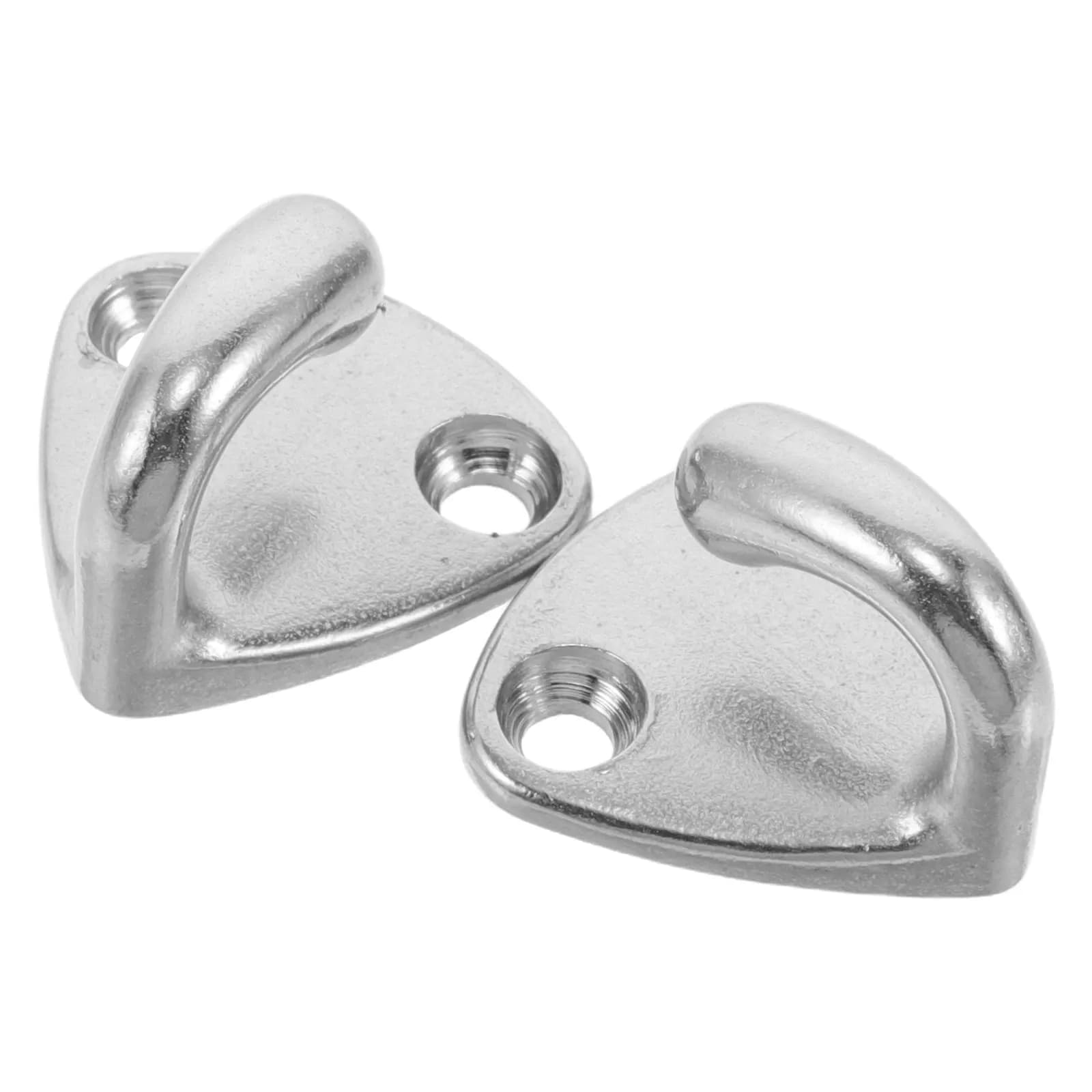 2Pcs Stainless Steel Marine Boat Hooks Heavy Duty Fending Board Hook for Hat Coat Rope Storage Yacht Sailboat Cabin Deck Space