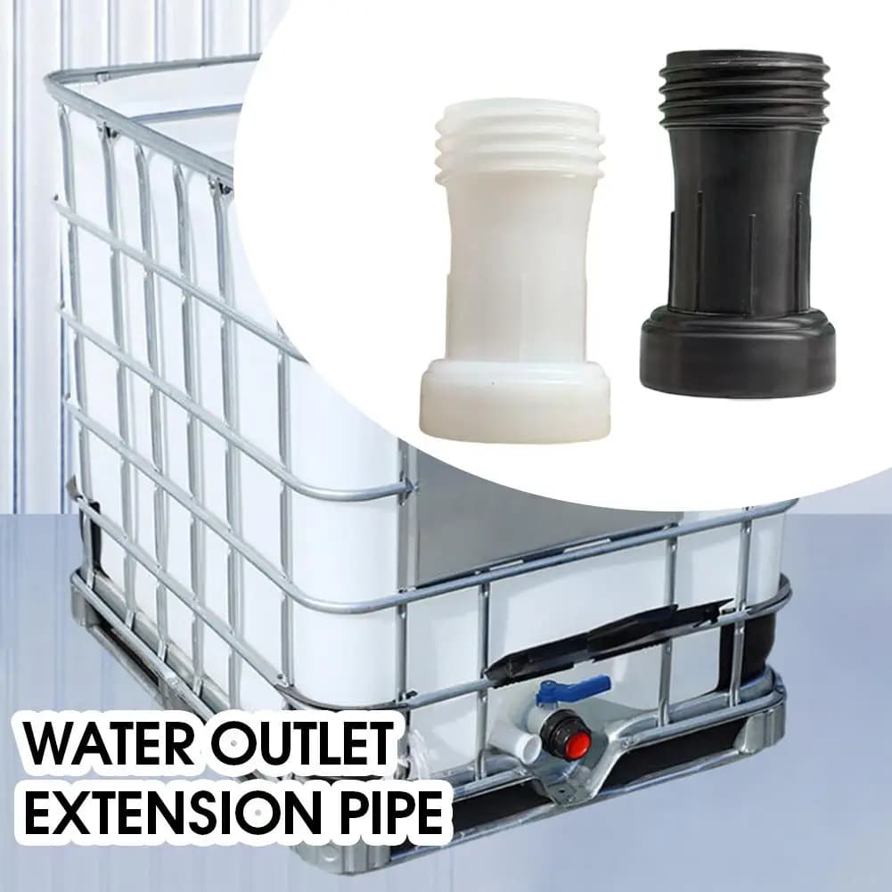 Giunto di prolunga per serbatoio IBC, adattatore per rubinetto con tubo di scarico a filettatura grossa da 60 mm per barile IBC, connettore per tubo di uscita acqua da giardino