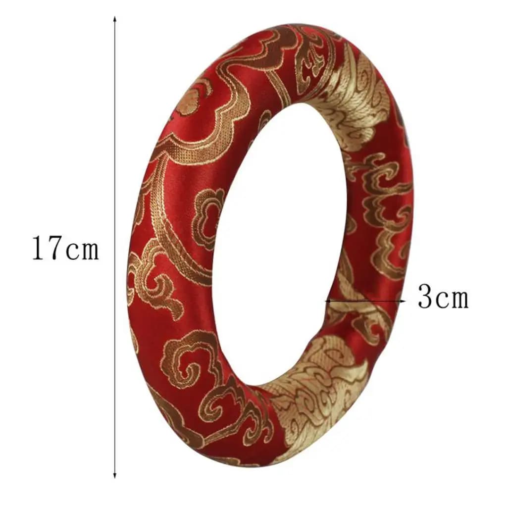Zen Singing Bowl Cushion Thick Cotton Pad for Tibetan Buddhist Meditation and Gift Giving