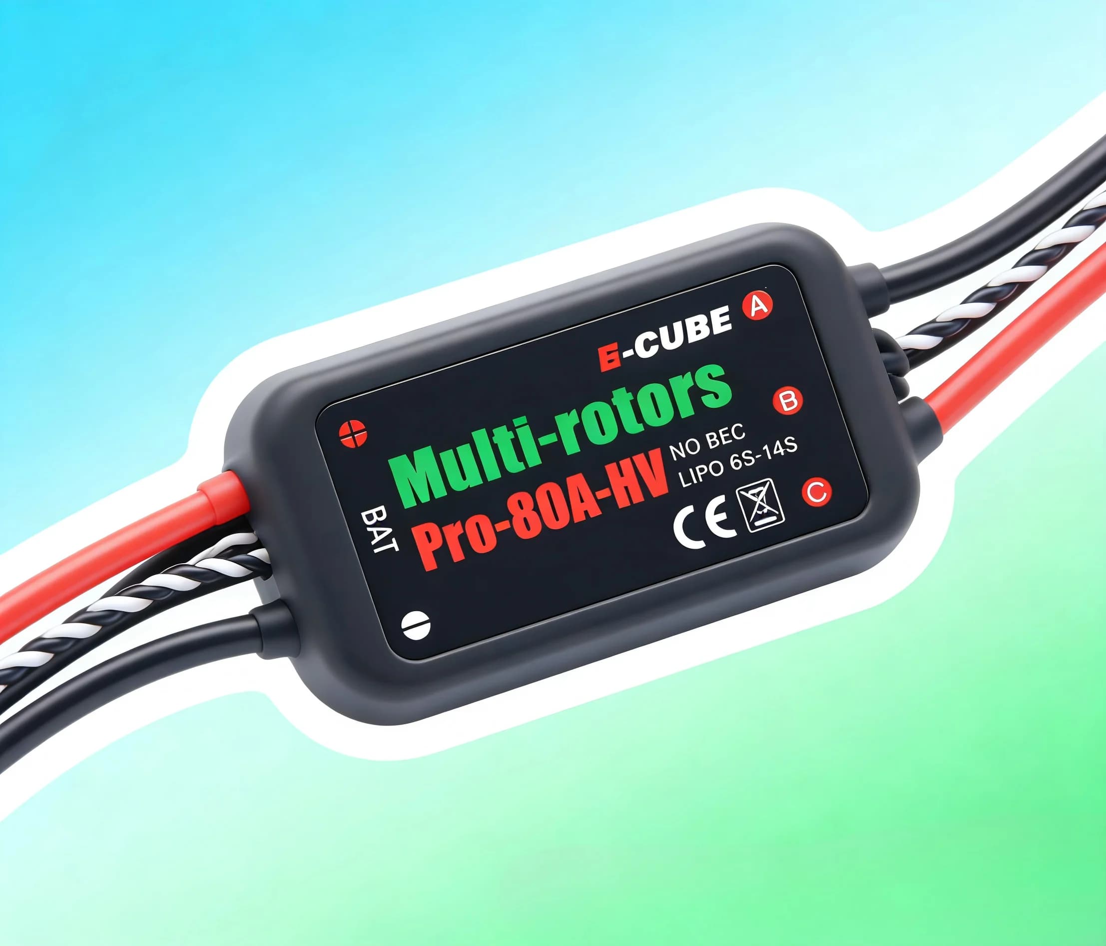 ESC brushless ad alta tensione HotRC B-CUBE Multi-rotors pro 80A HV V3 per droni agricoli multirotore fai-da-te