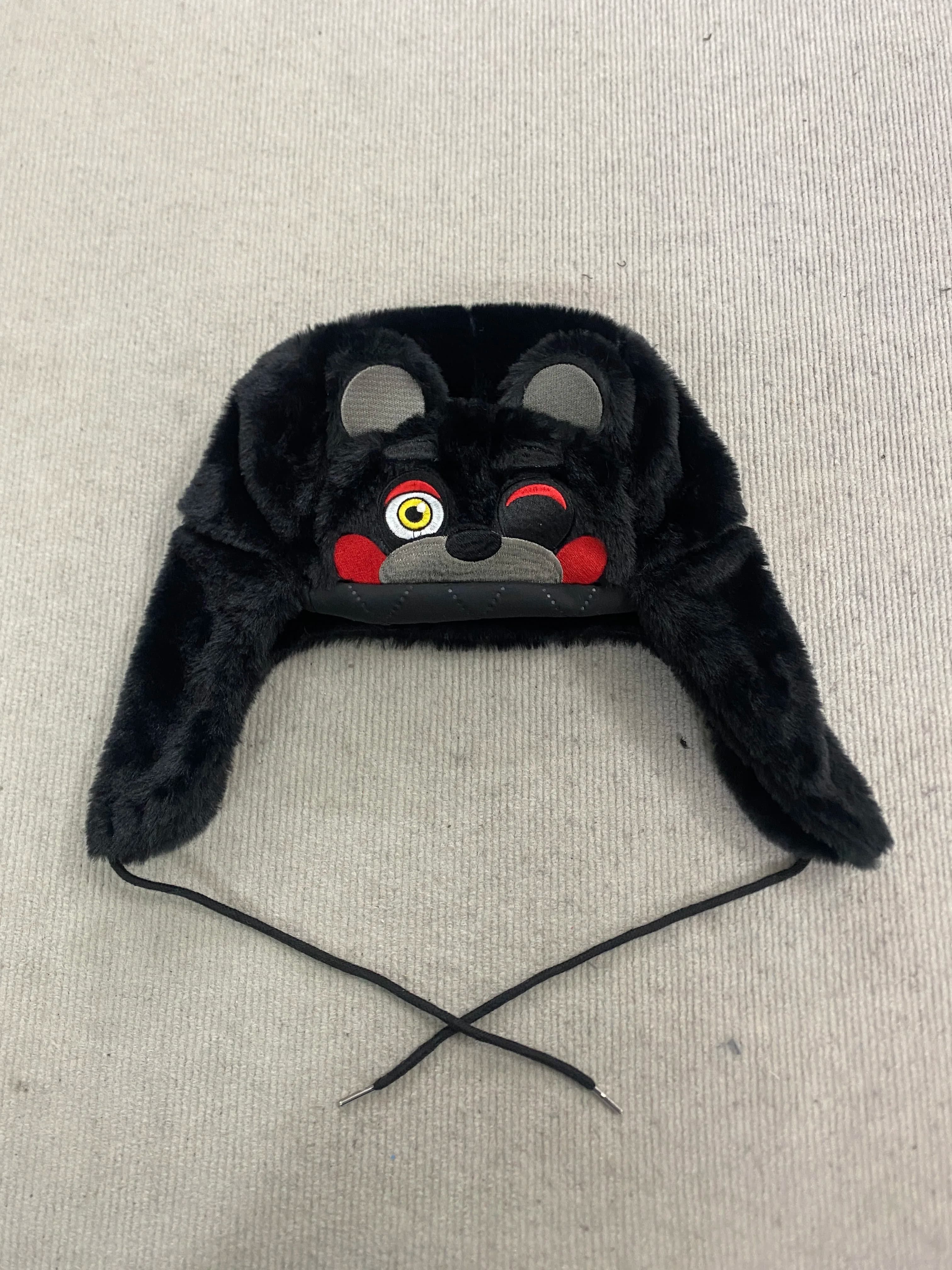 Cappello Invernale Y2K E-Girl con Orsetto di Peluche, Berretto Nero in Finta Pelliccia Caldo per Donna, Stile Streetwear