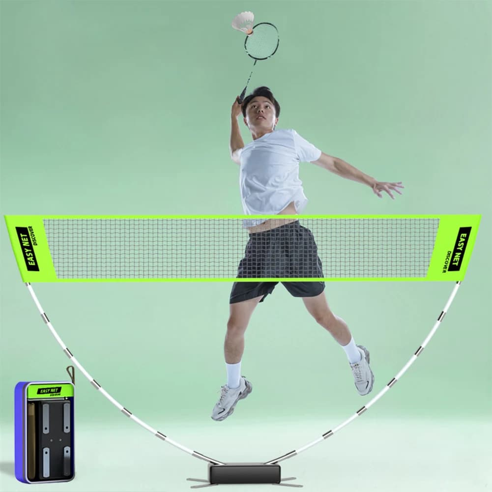 Professional Badminton Net Volleyball Tennis Training Square Net Easy Setup Portable Tennis Net for Court Backyard Beach