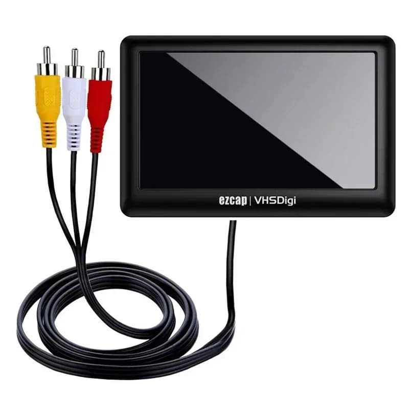 VHS Digitizer RCA AV Scheda di acquisizione video analogica Registra su USB U Disk Scheda TF per videocamera VHS VCR Hi8 Lettore DVD con loop HDMI