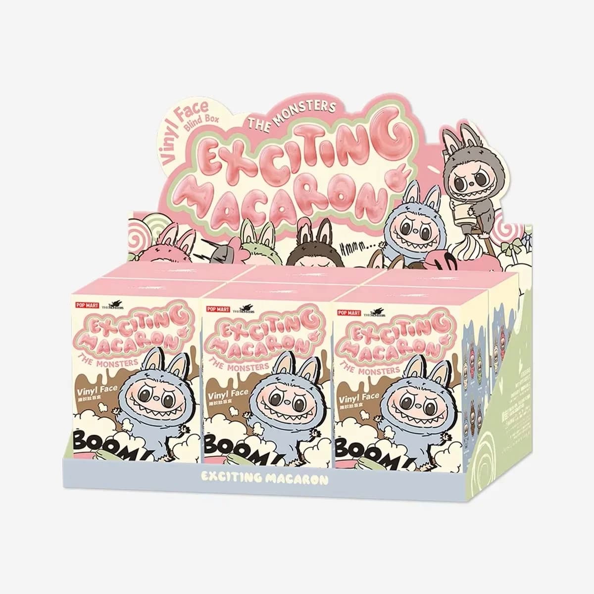 LABUBU Emozionante Macaron - Scatola cieca in vinile Kawaii (serie THE MONSTERS) POP MART