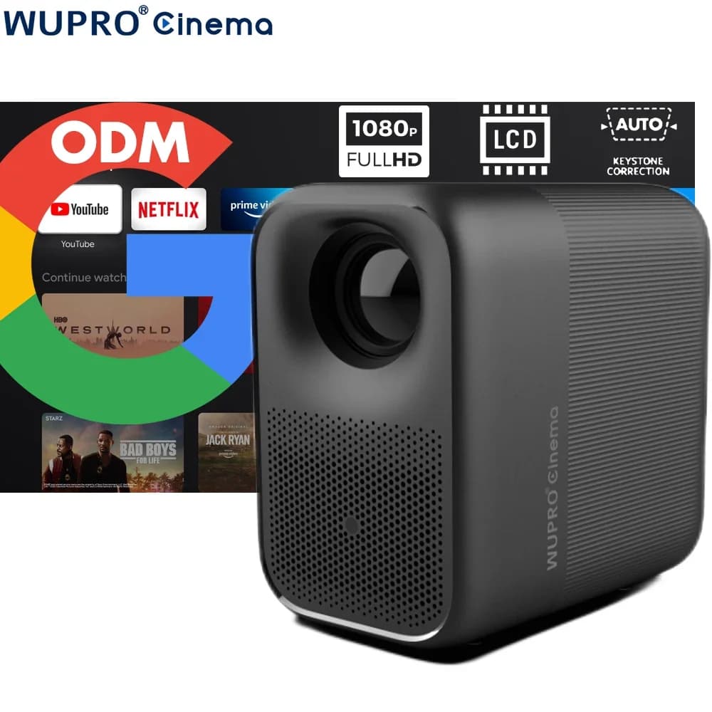 Nuovo Proiettore Mini Wupro G1 2025, 320 Lumen ISO, Supporto 4K, Home Cinema, Google TV, Proiettore Smart Portatile