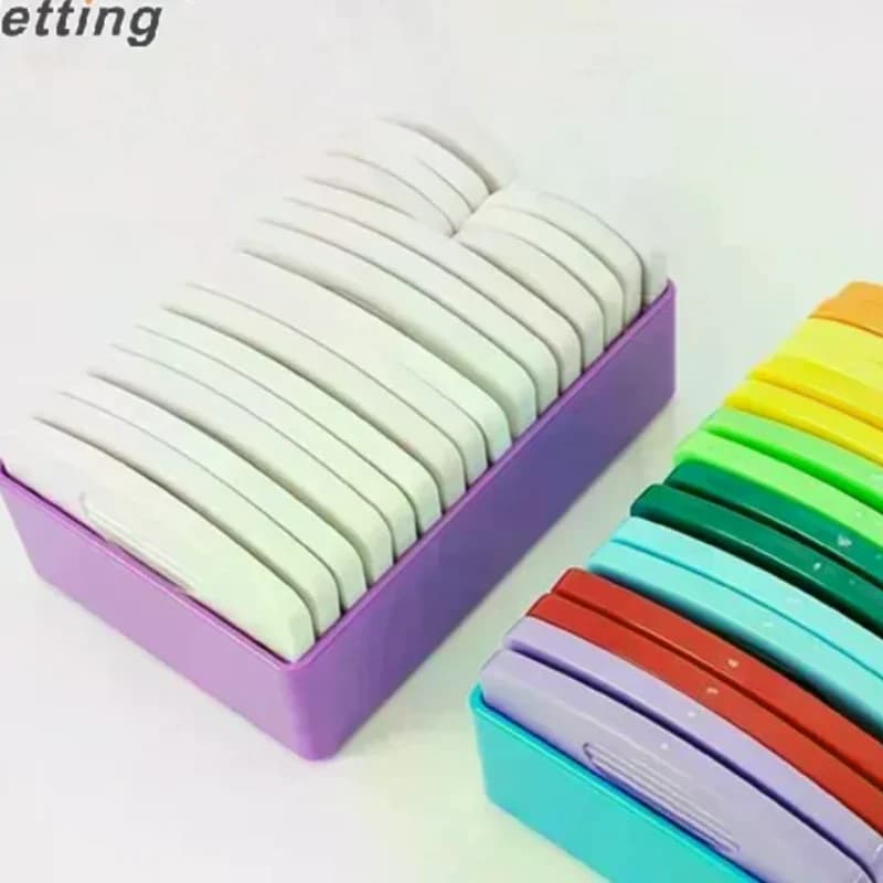 Set di blocchi per maglieria in acciaio inossidabile con pettini e tappetini bloccanti in 2 misure Forniture ideali per maglieria fai-da-te all'uncinetto