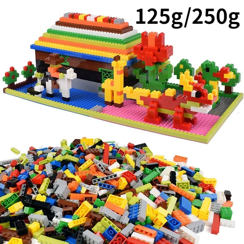 120/240 pezzi blocchi di costruzione creativi set sfuso blocchi di costruzione classici urbani assemblati regalo di compleanno giocattoli educativi per bambini
