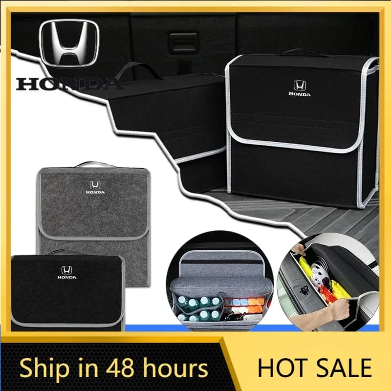 Accessori Auto: Borsa Organizer per Bagagliaio, Contenitore per Oggetti Vari, Scatola per Organizzazione e Ordine, Accessori Auto per Honda Mugen Power Honda Civic A