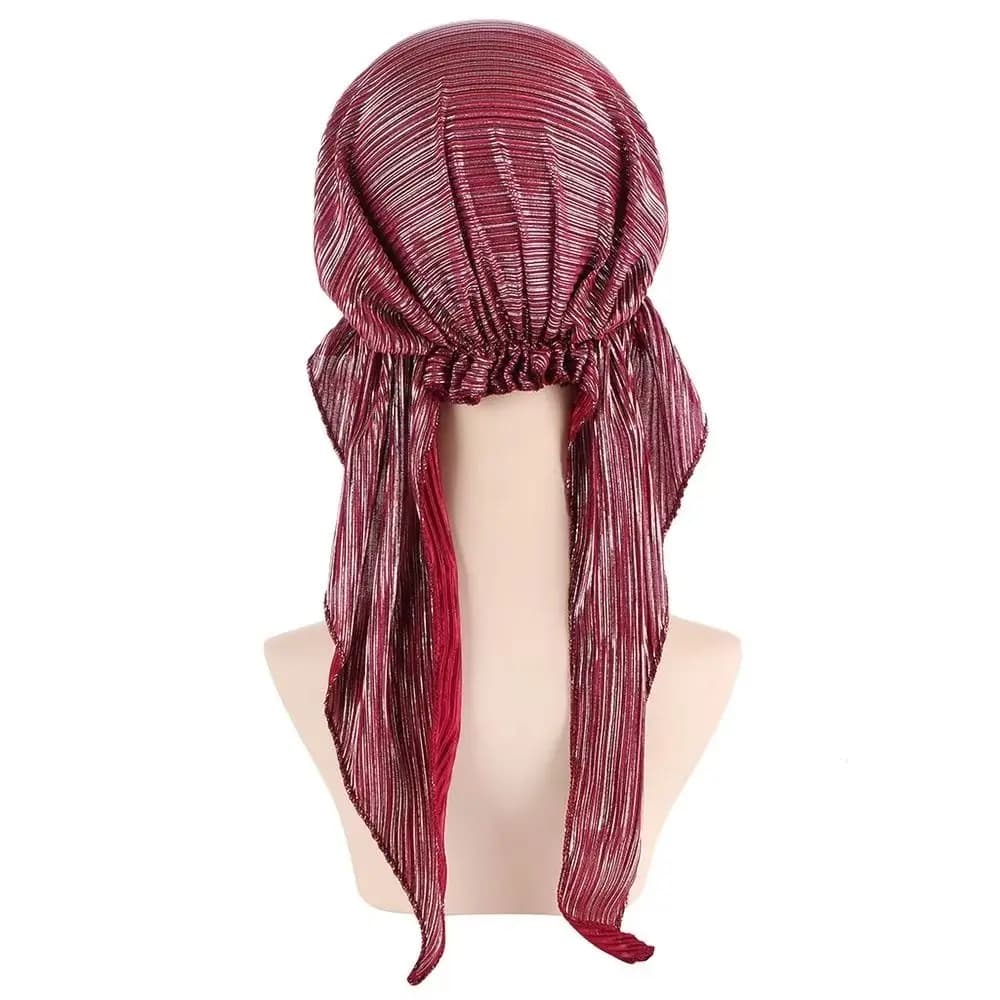 Soft Muslim Headscarf Hat Elastic Cotton Comfortable Pre-Tied Bonnet Stretch Fabric Breathable Women's Beanie Cap Casual Wear