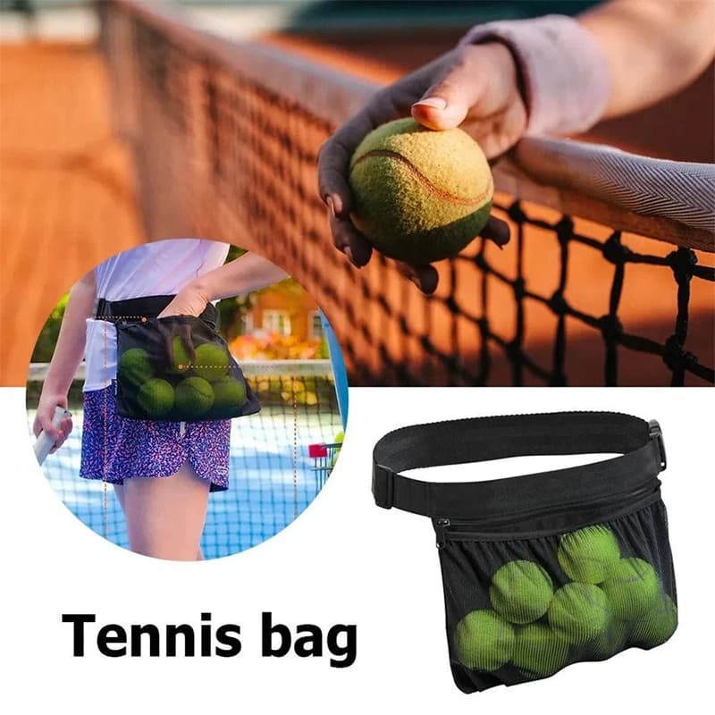 New Tennis Pickup Bag Pique Ball Sports Bag Single Practice Ball Bag Portable Storage Waist Bag