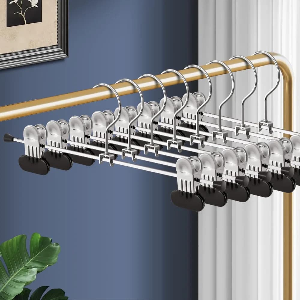 Cuffs for trousers with wide clip Pack of 50 hangers for women adjustable skirts