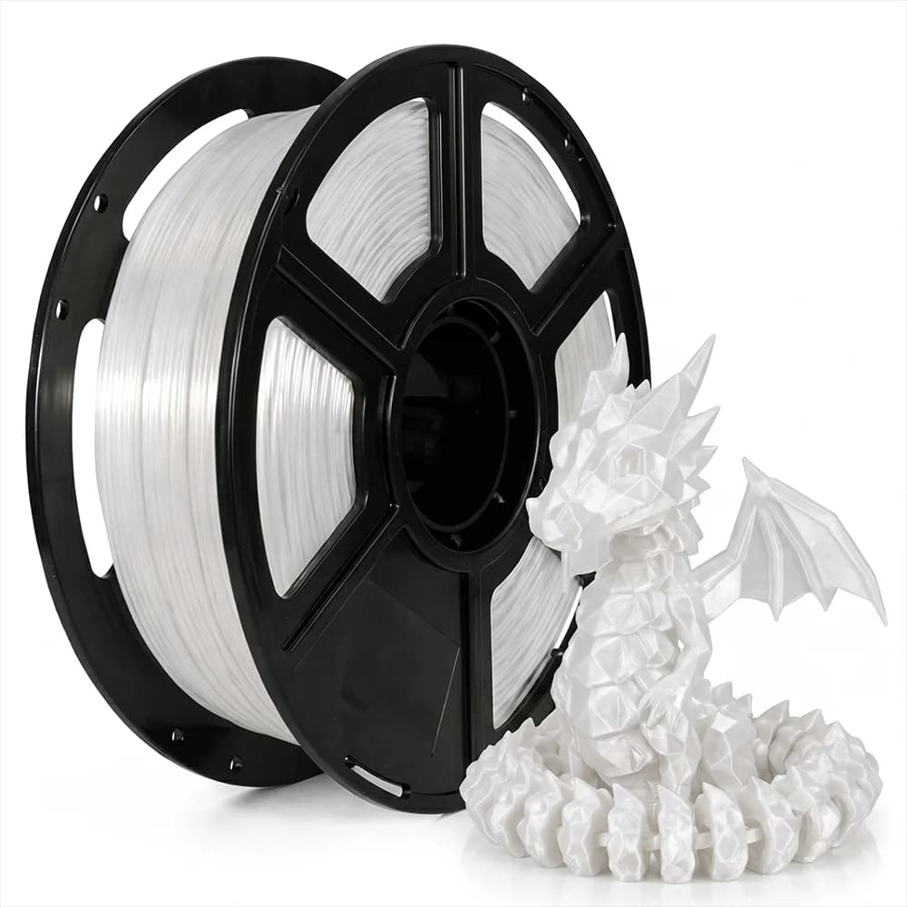 Silk PLA+ 3D Printer Filament 1.75mm, High Gloss Shiny Texture, +/- 0.02mm Dimensional Accuracy, 250 Spool (0.55lbs),