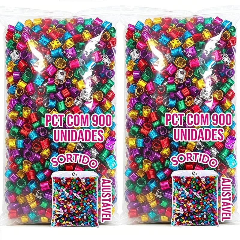 500 Pezzi Anelli e Fermagli per Dreadlock Oro e Argento, Perline Colorate per Trecce, Gioielli e Accessori per Capelli