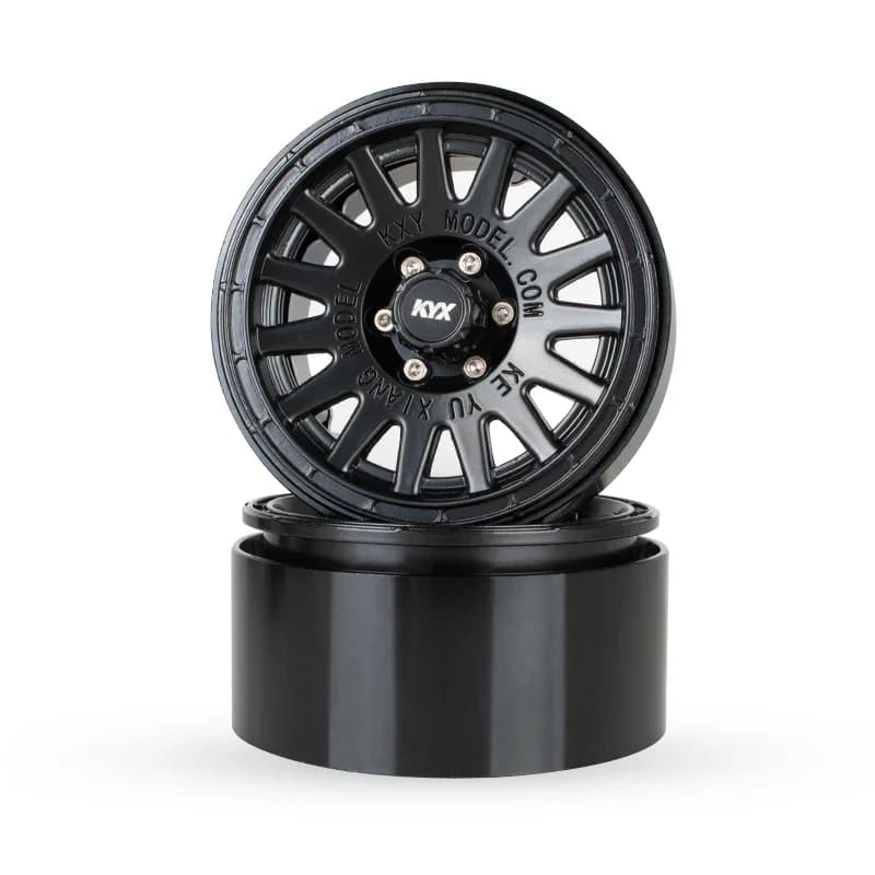 KYX Racing Cerchioni universali in alluminio da 2,2 "per 1/10 RC Crawler Car Axial SCX10 II III PRO Wraith Capra Traxxas TRX4 TRX6 D90