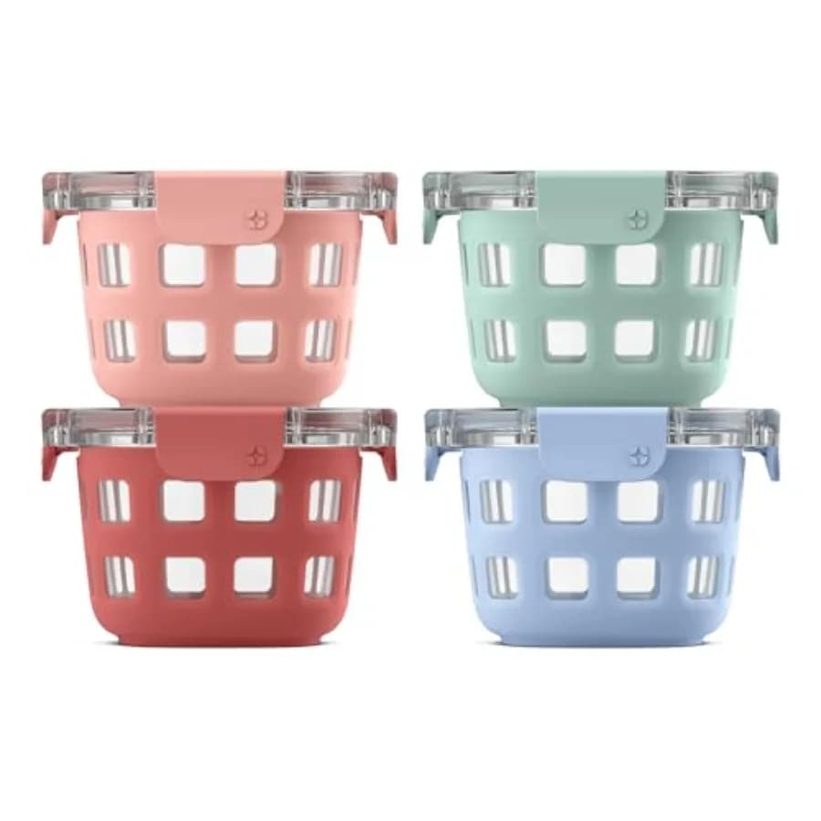 Set di Contenitori in Vetro Duraglass per Preparazione Pasti, Ermetici e Senza BPA, con Coperchi in Plastica, Lavabili in Lavastoviglie e Utilizzabili in Microonde