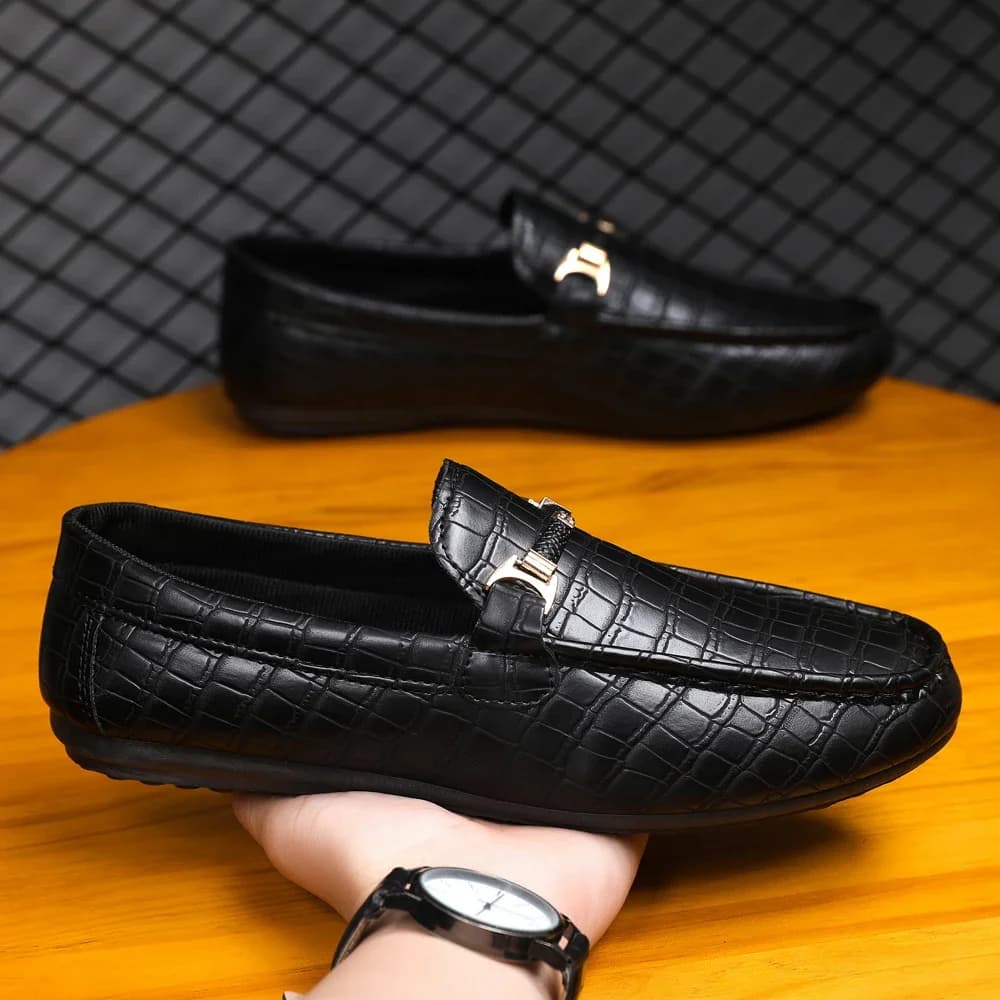 Classic Social Leather Shoes For Men Leather Loafers Wedding Casual Business Brogues Shoes Men Office Leather Men's Dress Shoes