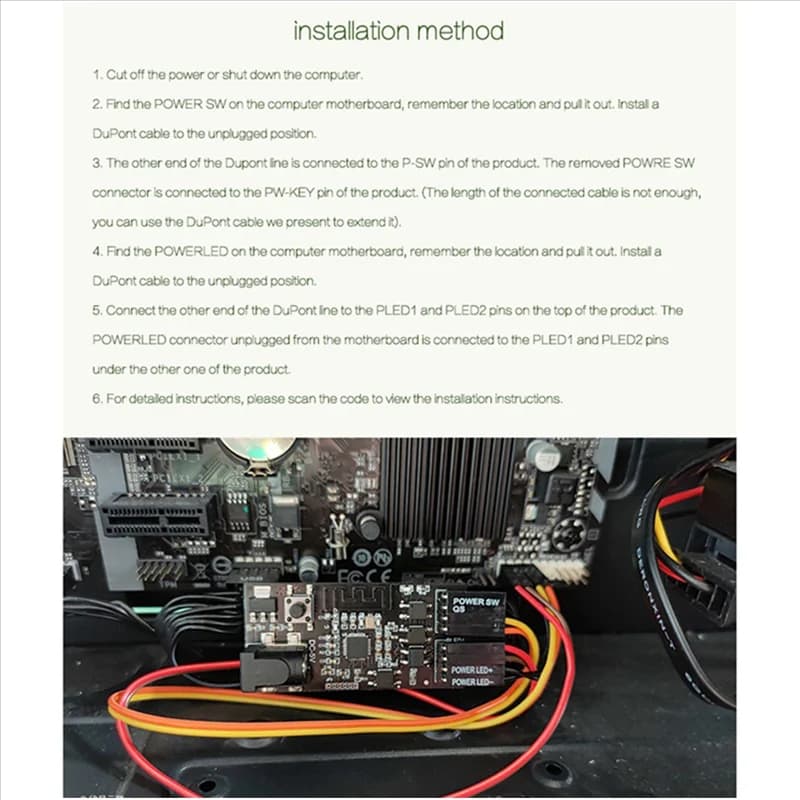 Remote Computer Switch Wifi Smart PC Start Up Card Startup Card Works with Sinilink Smart Home for Arduino