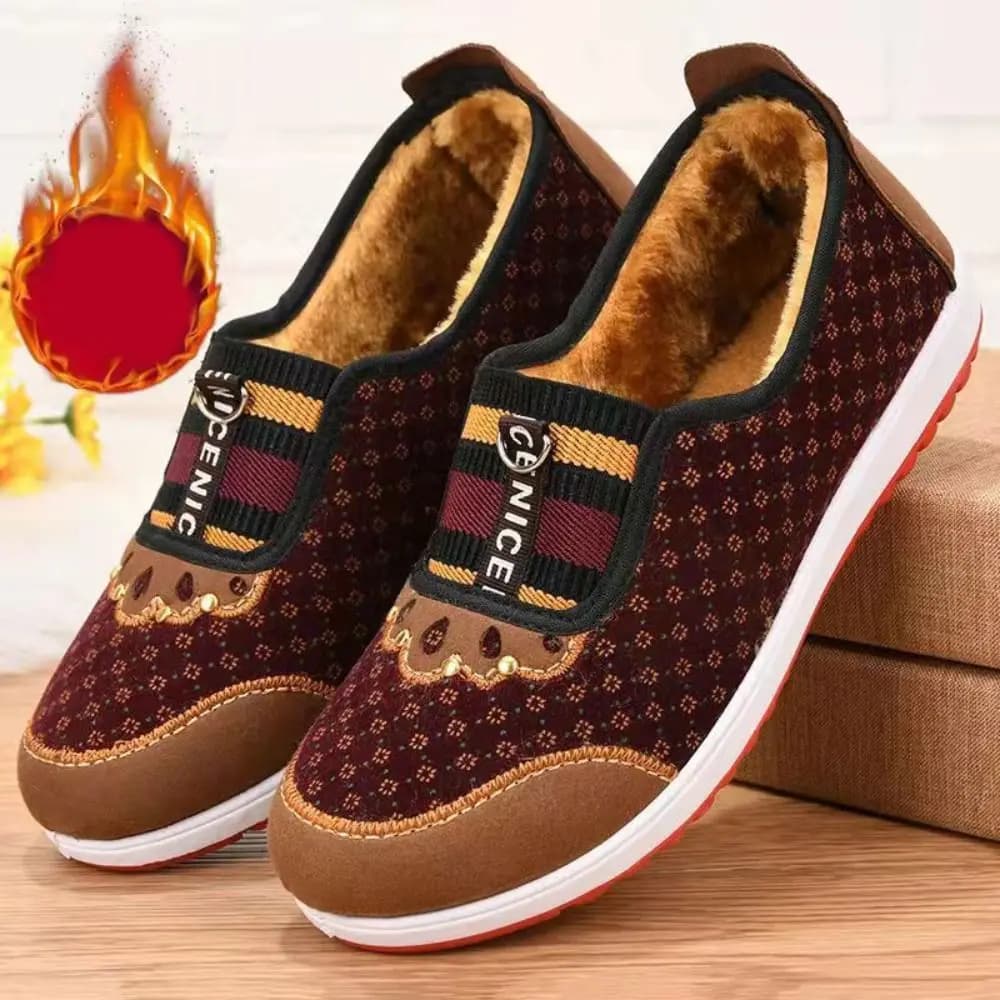 Scarpe in Stoffa Tradizionali di Pechino, Casual e Traspiranti, con Punta Arrotondata, per Primavera, Autunno e Inverno