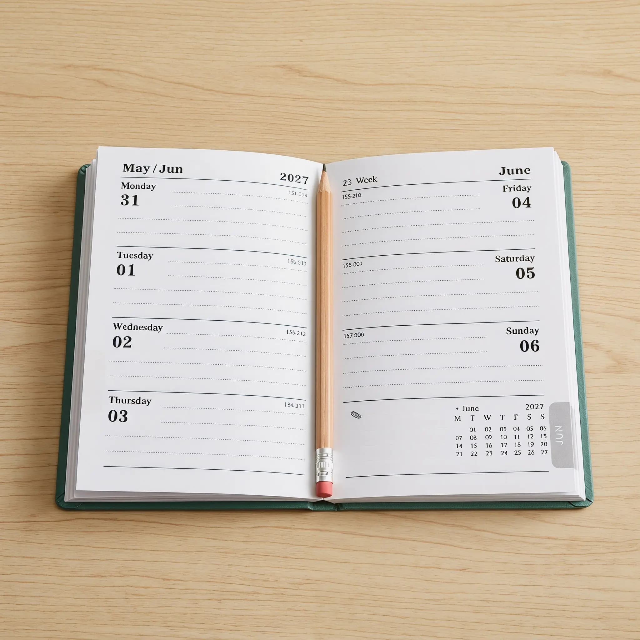Pocket Planner 2027 Schedule Pocket Sized Notebook Monthly Planner And Weekly Calendar Purse Mini T Size Agenda Book For School
