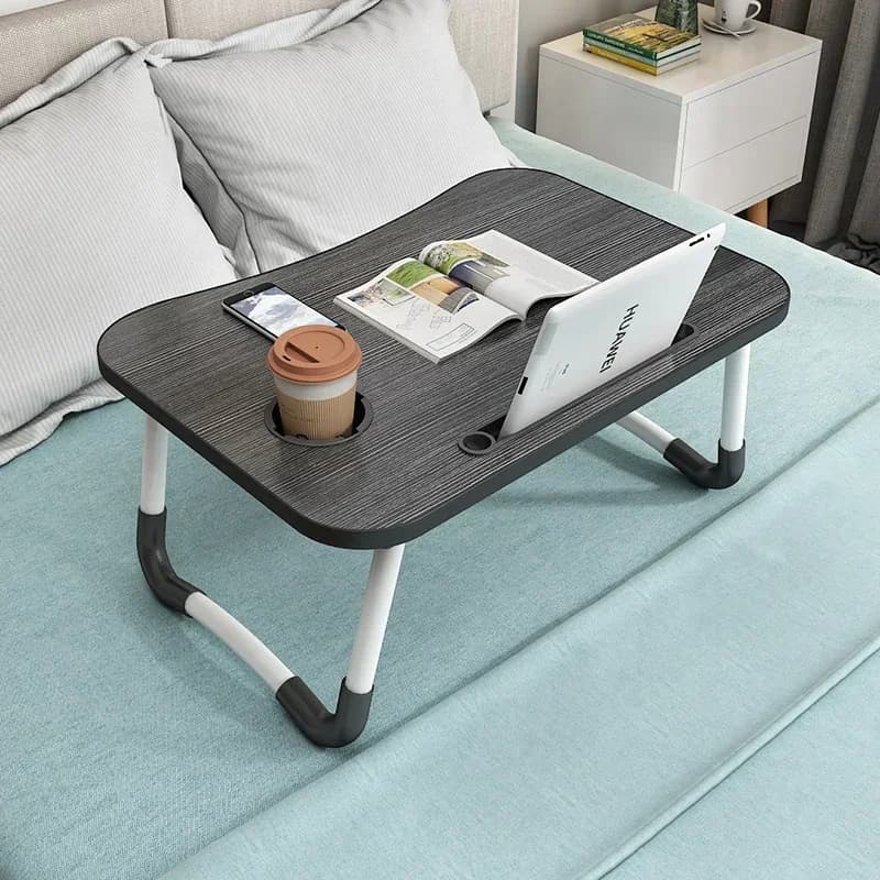 -Semplice tavolo pieghevole in legno per laptop scrivania portatile dormitorio per studenti camera da letto tavolo pigro supporto per laptop mobili per camera da letto