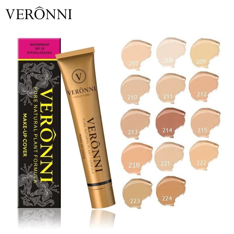 Correttore in stick di crema naturale impermeabile a 14 colori Cosmetici per il controllo dell'olio a lungo termine per fondotinta snellente e trucco