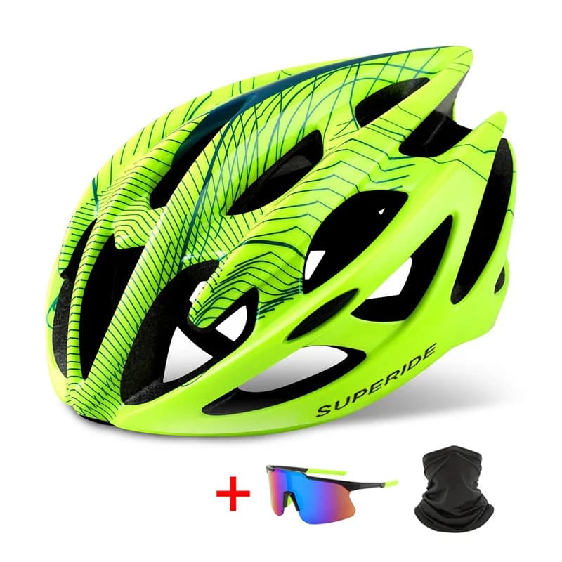 SUPERIDE Men Women's Bicycle Helmet MTB Riding Cycling Helmet Shaped Entirely Ultralight Mountain Bike Helmet
