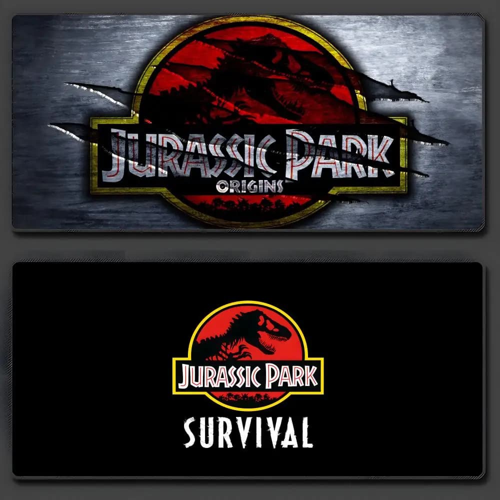 Nuovo fantastico tappetino per mouse Jurassic Park, grande tappetino per mouse da gioco in gomma antiscivolo, tappetino da scrivania resistente con bordo cucito spesso, adatto per