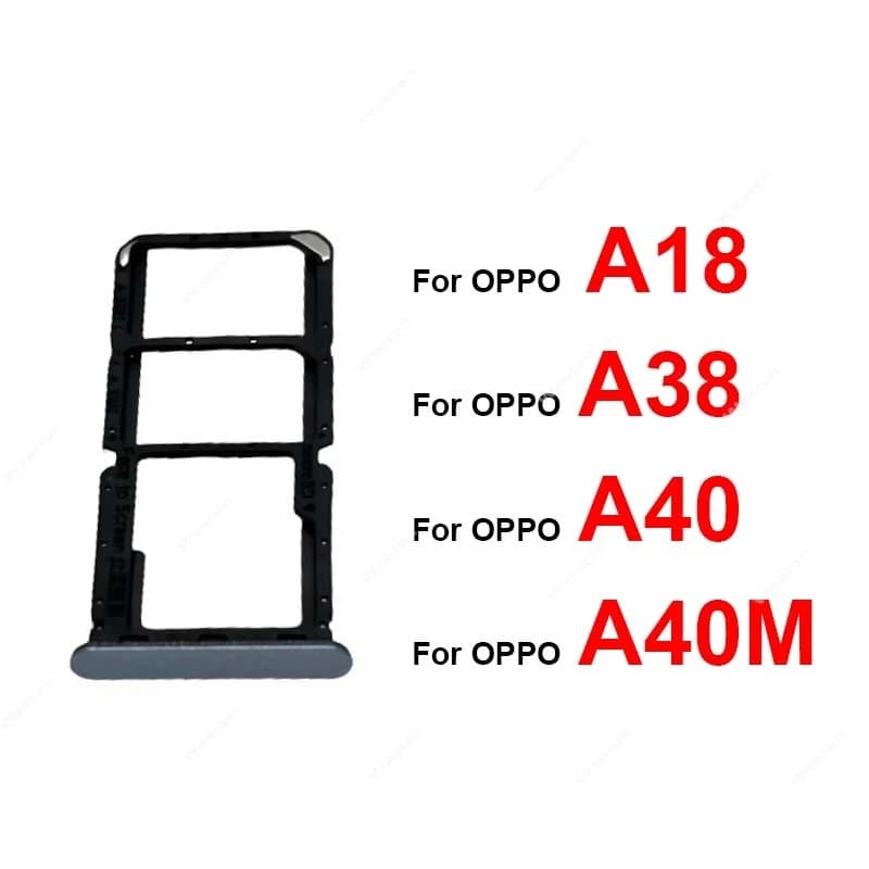 Adattatore per lettore di slot per scheda SIM per OPPO A18 A38 A40 A40M 4G CPH2591 CPH2579 CPH2669 Supporto per vassoio scheda SIM Parti di riparazione di ricambio
