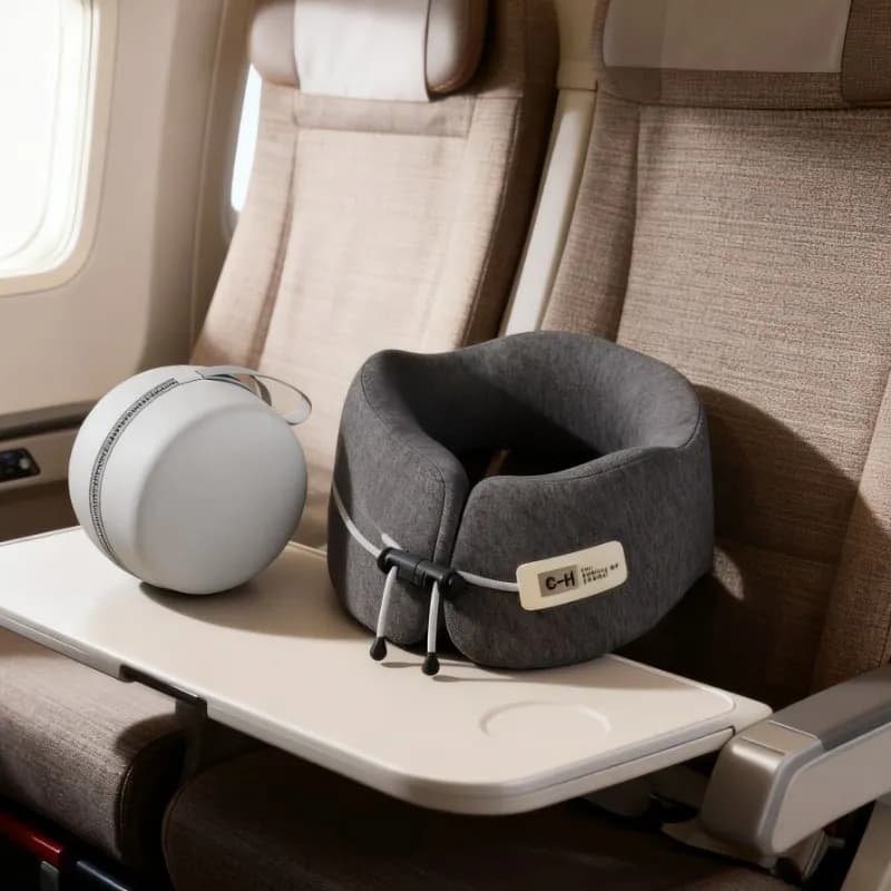 Cuscino a forma di U in memory foam Supporto per il collo da viaggio Cuscino per dormire Poggiaspalla Cuscino a U Cuscino per il collo da viaggio in aereo