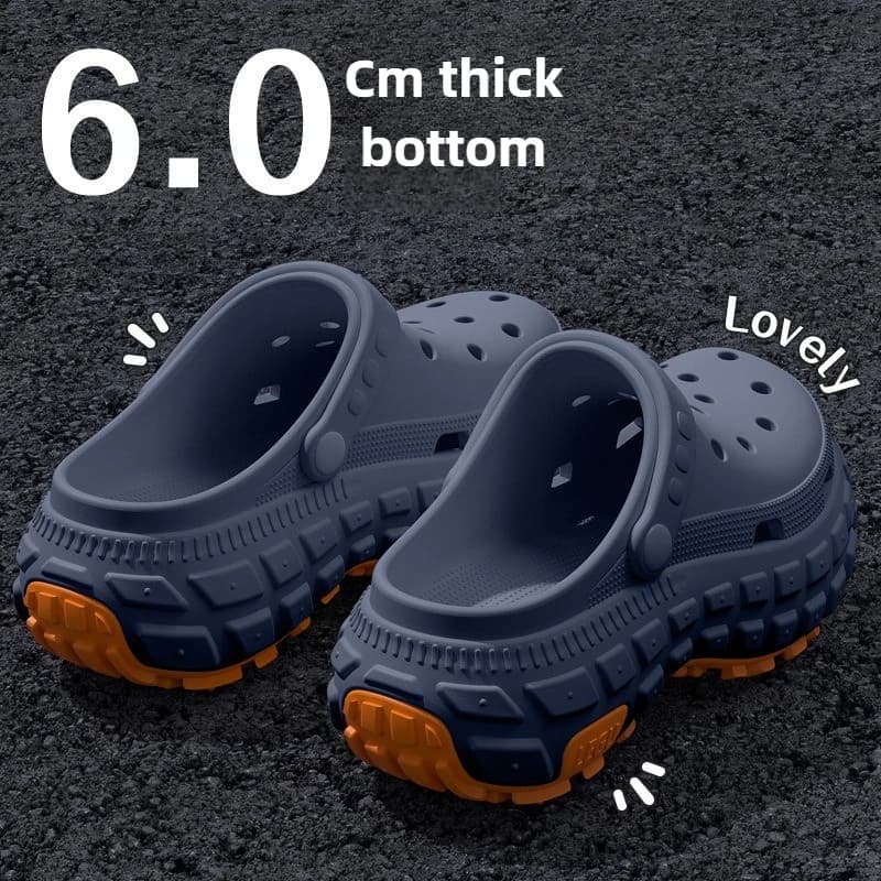 Men's driving breathable non-slip hole shoes summer new deodorant non-slip outer wear-resistant fishing beach sandals