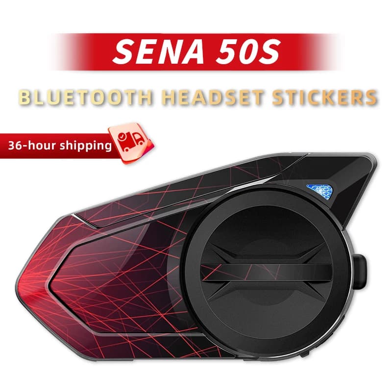 Used For SENA 50S 30K Motorcycle Bluetooth Headset Earphone Protection Stickers Decoration Decals Many Style Choose