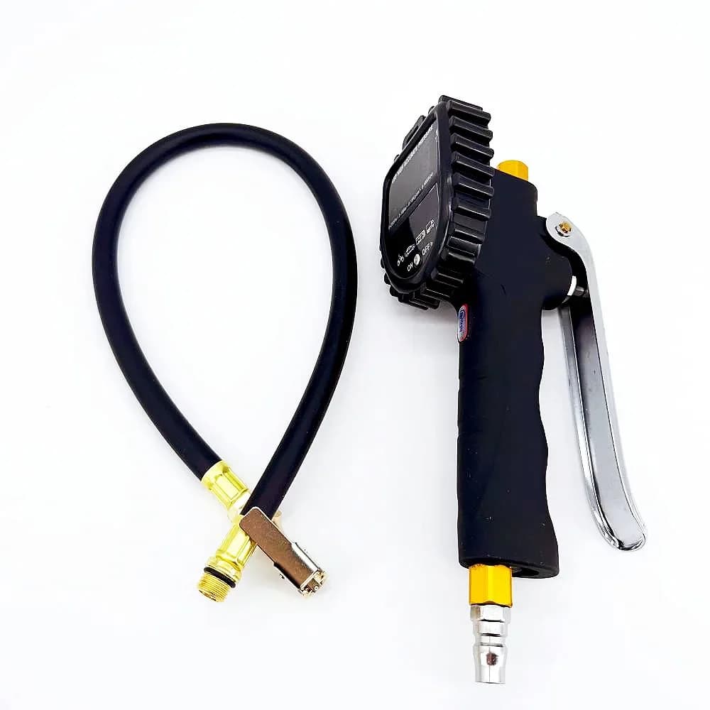 Pistola per gonfiaggio pneumatici per auto digitale ricaricabile di tipo C, manometro per pneumatici per automobili, monitor della pressione dei pneumatici, gonfiatore rapido