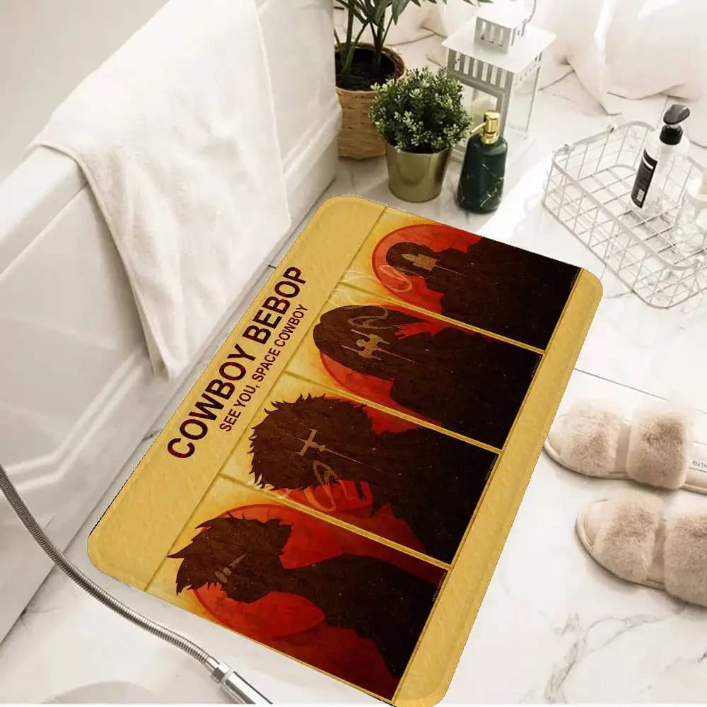 Tappetino da bagno COWBOY BEBOP, decorazione per la camera dei bambini, balcone, zerbino antiscivolo, tappeto di benvenuto per il soggiorno