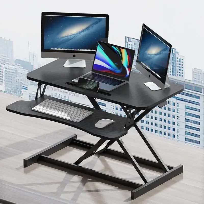 Vendite calde Banco da lavoro pieghevole ed elevato Computer desktop con supporto elevabile per laptop