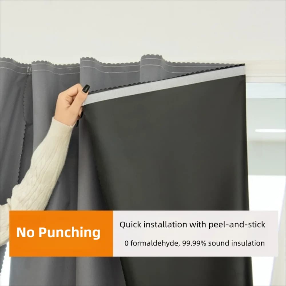 Nuove tende oscuranti in tinta unita autoadesive senza foratura tende parasole tende per la privacy per camera da letto bagno