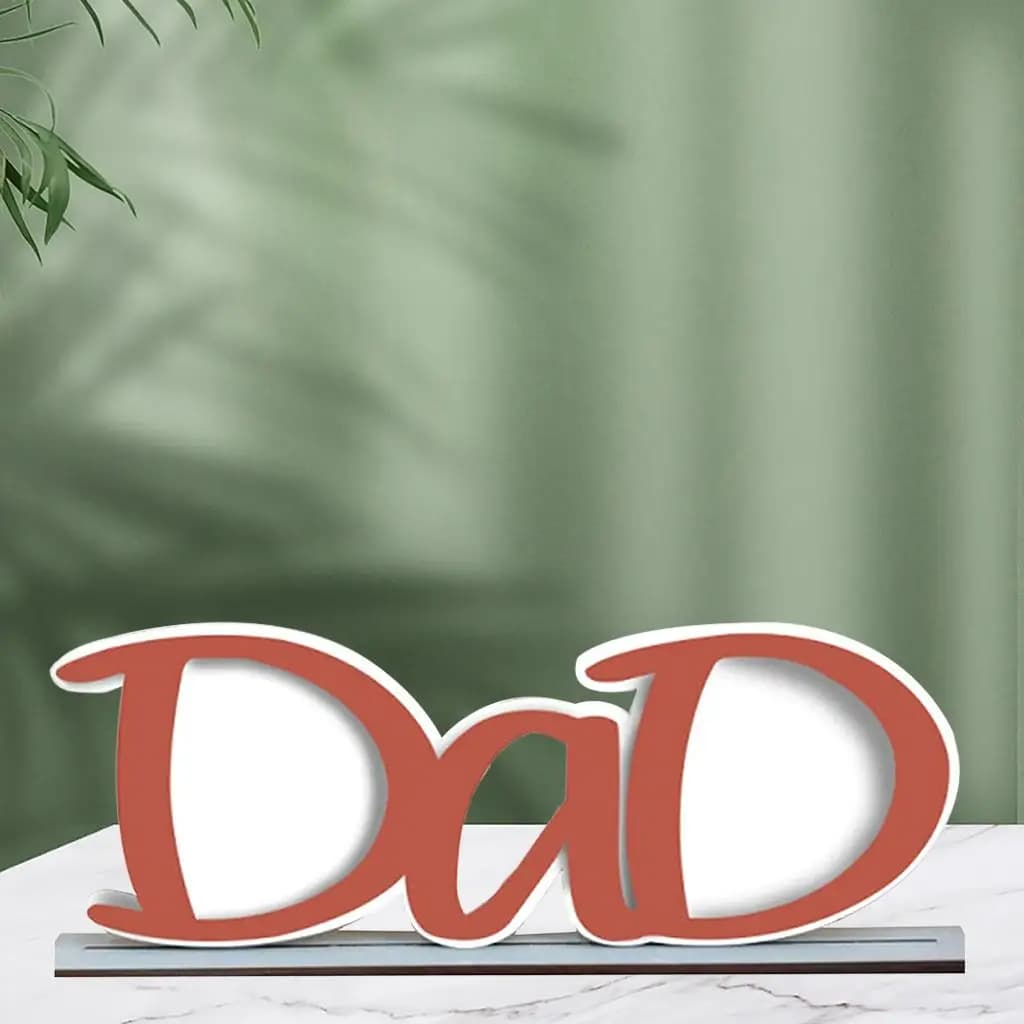 Dad/Papa Letters Image Picture Frame Pictures Display Home Tabletop Decor