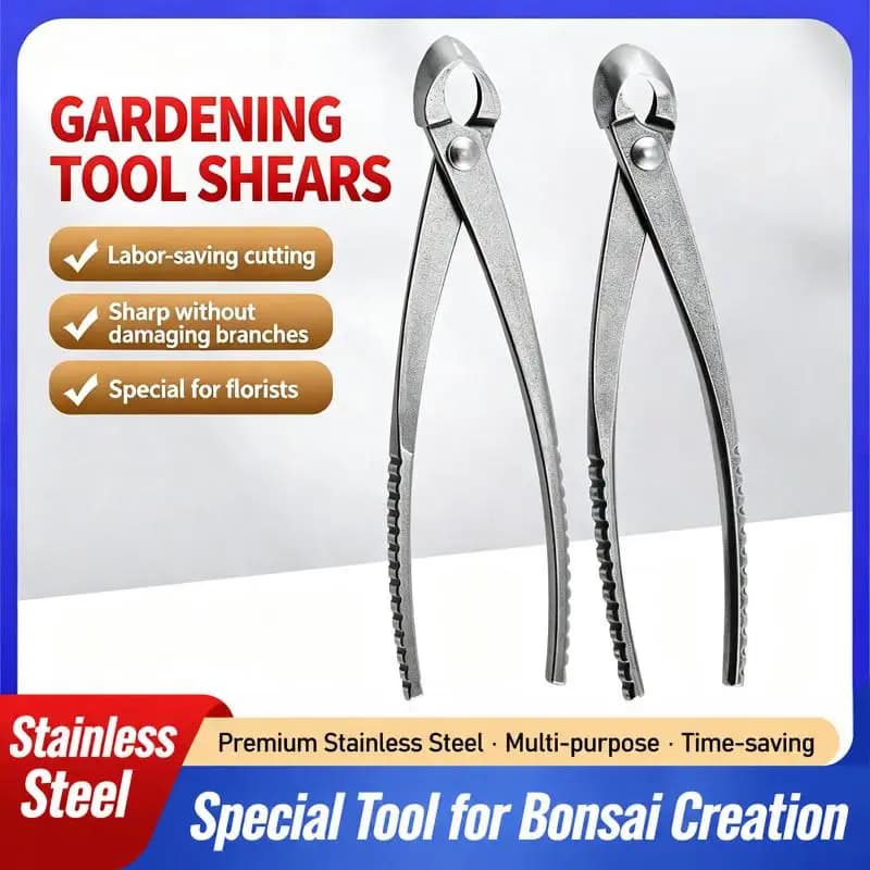 Frosted Bonsai Tools Shears Potted Gardening Without Trimming: Steel Pruning Pliers Leaf Bud Diagonal