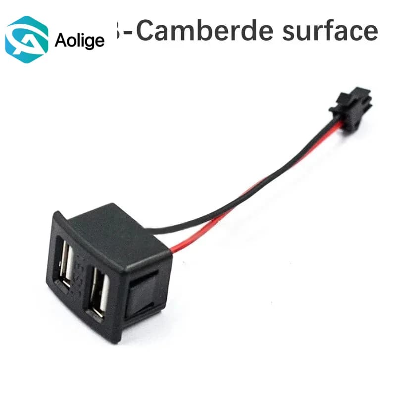 1 pc charging USB Type-C female double layer with cable connector