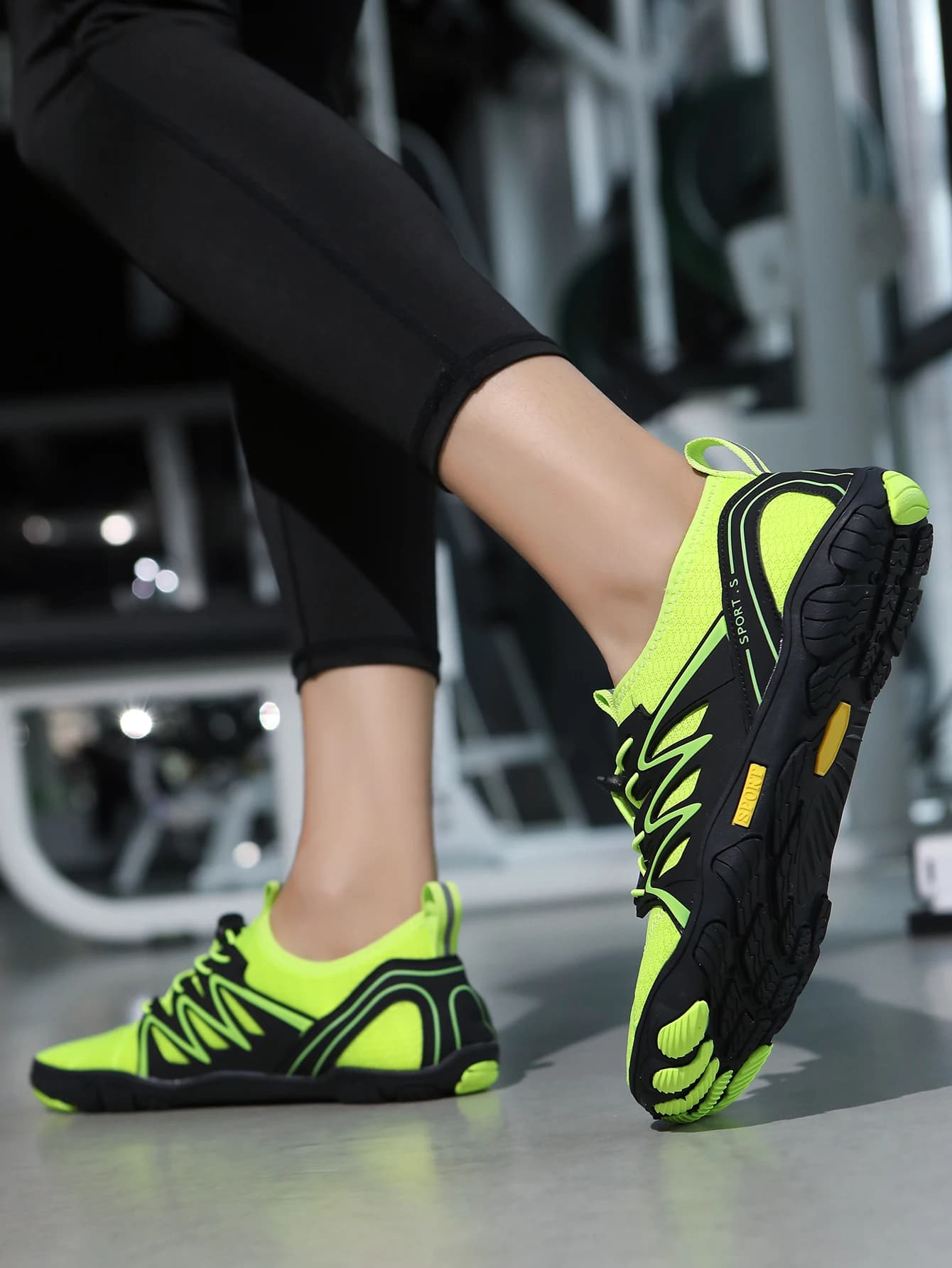 Scarpe Acquatiche Verde Neon per Uomo e Donna, Asciugatura Rapida, Antiscivolo, per Yoga, Fitness, Escursionismo