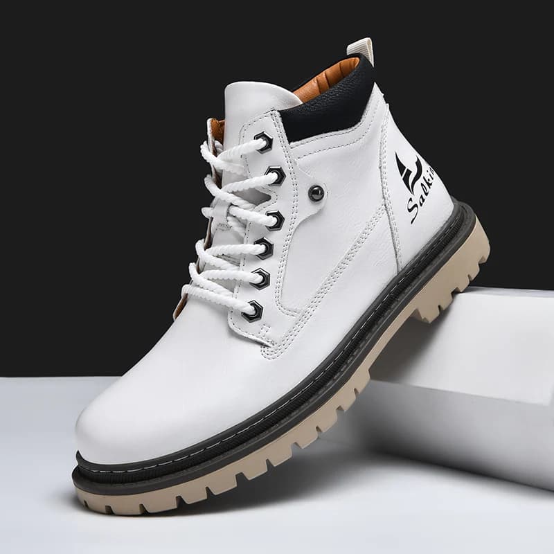 Stivali Artigianali da Uomo Nuovi 2026 Invernali in Pelle Scarpe da Trekking Outdoor Sneakers Hombres Botas Calzature Alte Antiscivolo in Offerta