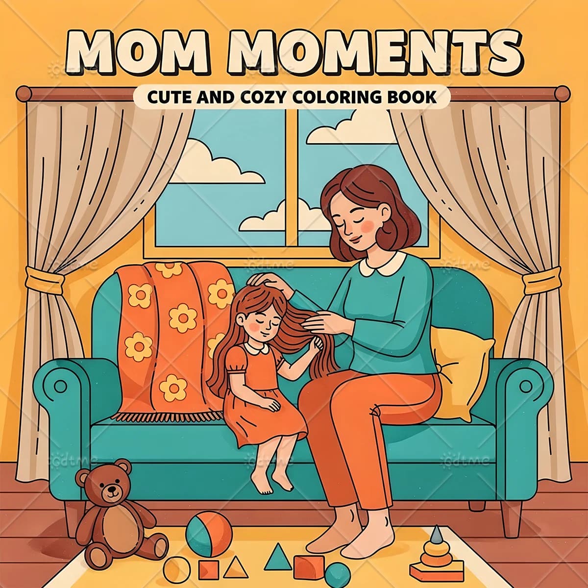 Anti Anxiety Mom Moments Coloring Book for Adults Stress Relief DIY Painting Drawing Art Activity Book Perfect Gift Relaxation