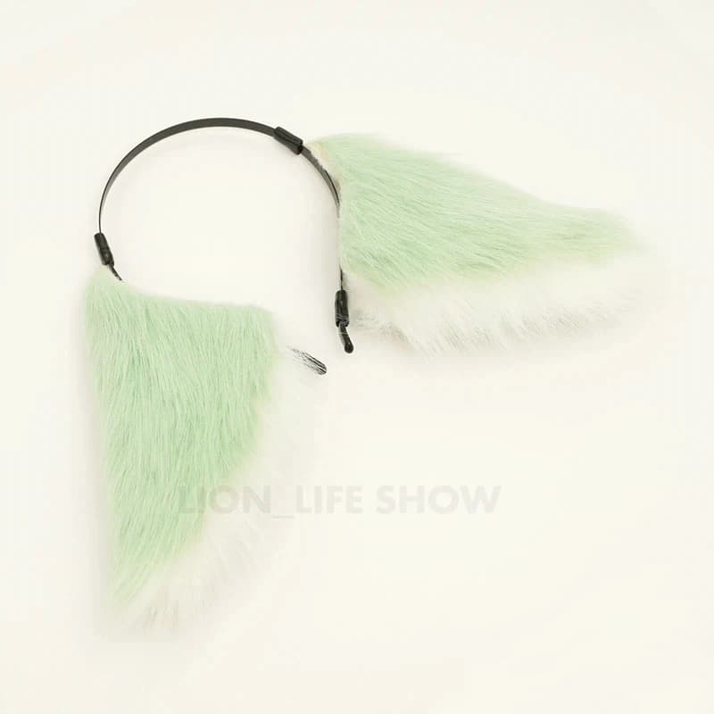 Honkai: Star Rail Cosplay Headwear Anime Huohuo Cute Plush Headband Ear Shape Hair Hoop Party Halloween