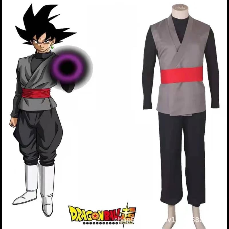 9Styles Dragon Ball Mens Black Cosplay Costume Anime Kung Fu Suit Outfits Uniform Halloween Carnival Role Play Dress Up Full Set