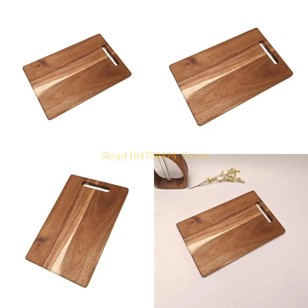 Acacias Wooden Board with Smooth Cutting Side And Liquid Catcher Nonslip Bottom For Secure Preparation top sale