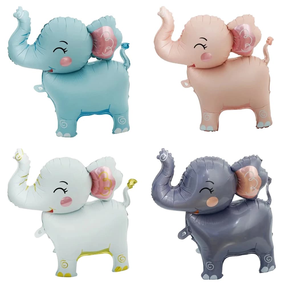 Palloncino animale 3D Palloncino in pellicola di alluminio elefante 4D Giocattolo per bambini Festa di compleanno Decorazione di nozze Puntelli decorativi per palloncini