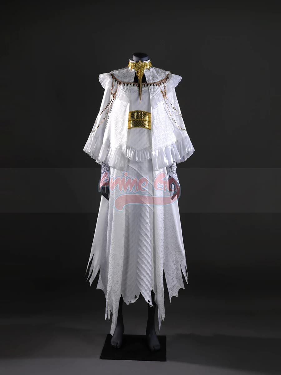 Gwyndolin Costume Cosplay Dress White Woman Role Game Halloween Party Dress